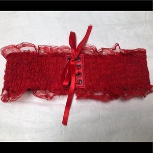 Red Lace Body Decoration Belt